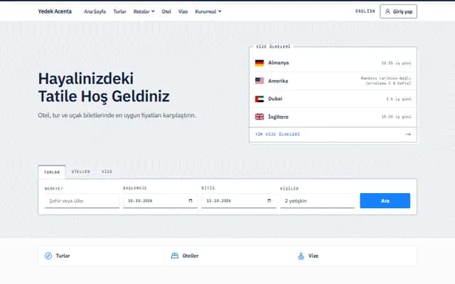 Lapis düzeninin ana sayfa görünümü